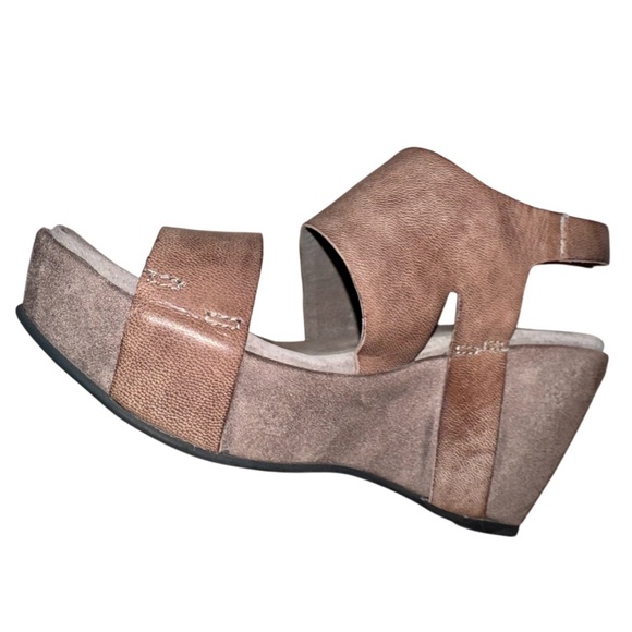 ANTELOPE LEATHER SUEDE WEDGES WOMEN’S Shoes size 36 6 - Picture 6 of 17